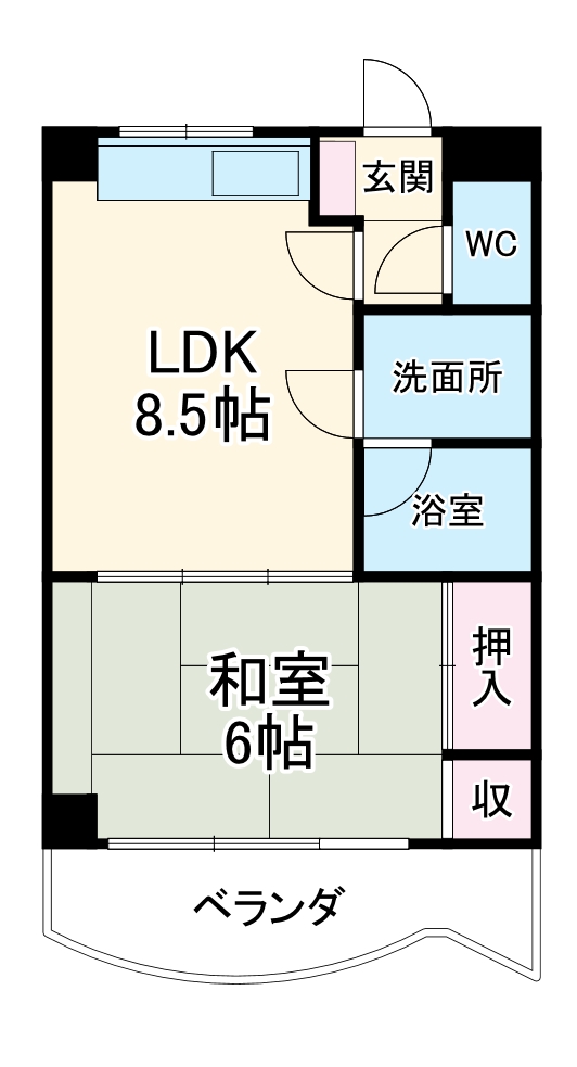 エスポワール杉山第2の間取り