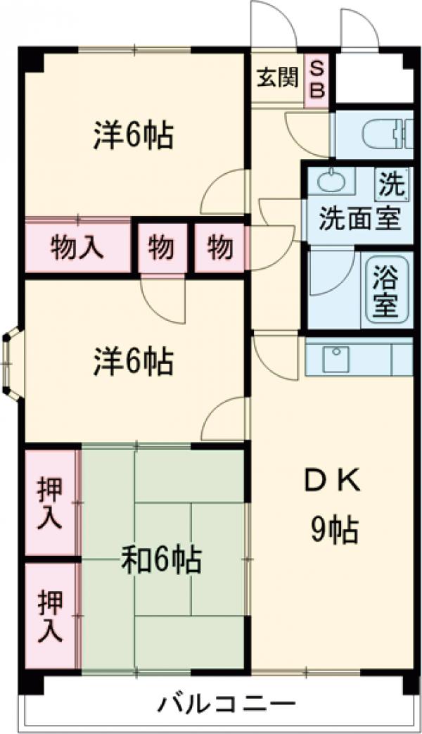 ラルジェ中里の間取り