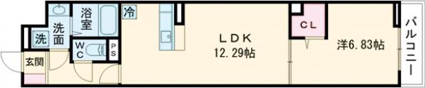 セレスティア高松の間取り
