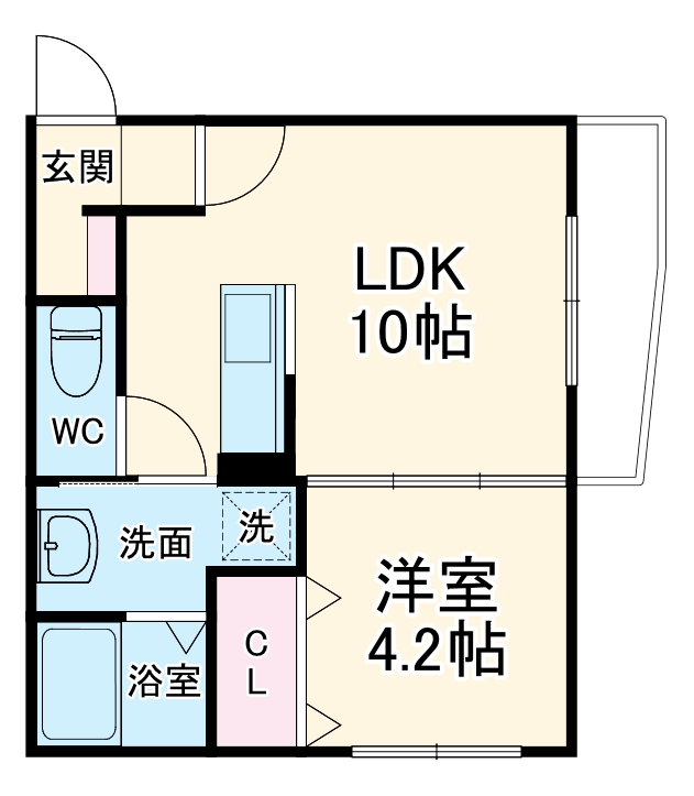 フィユフラッツ中桜塚の間取り