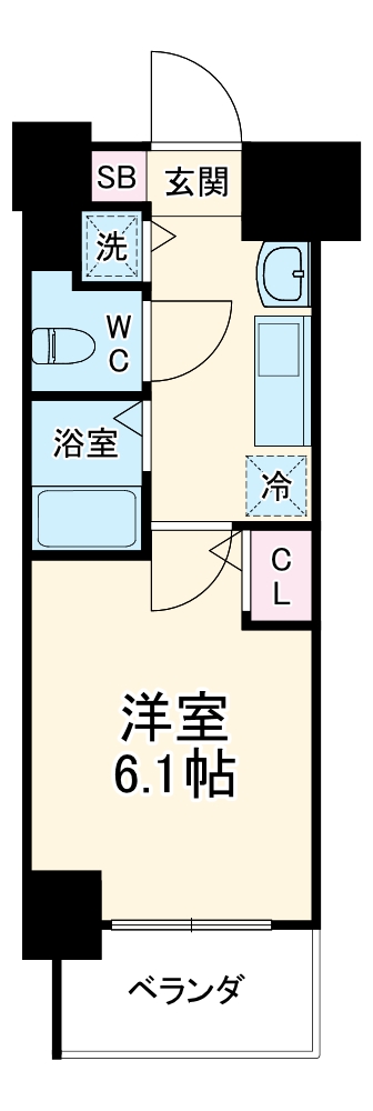 プレサンス天神橋ディオレの間取り