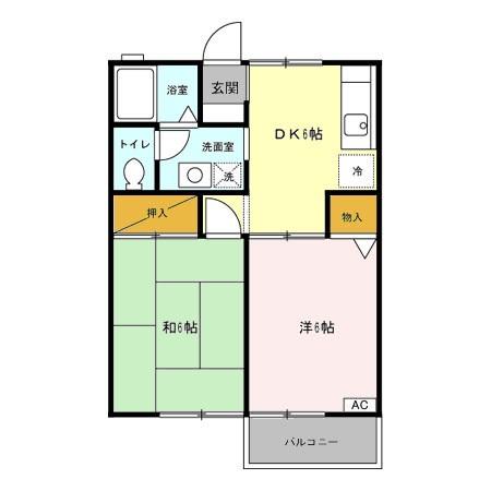 グリーンヒルズ中峠台Bの間取り