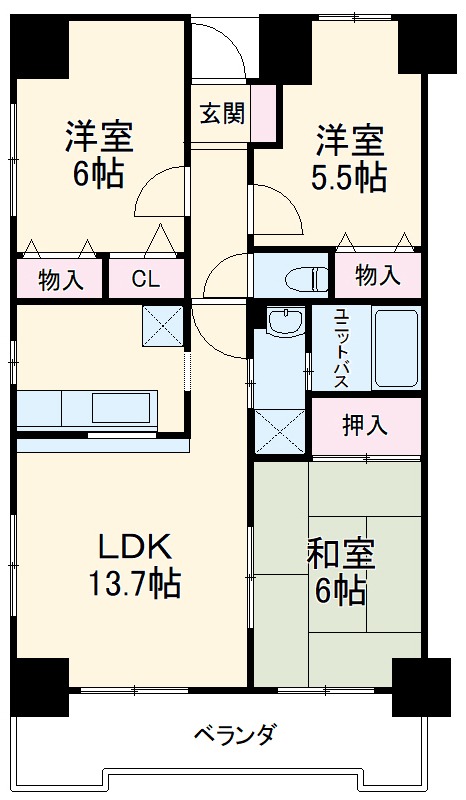 ルミエール元今泉の間取り