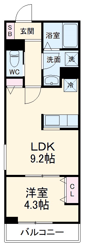 リーブルファイン上戸田の間取り