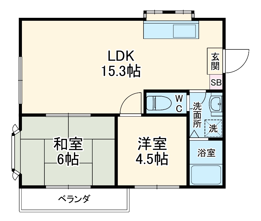 菊池ハイツの間取り