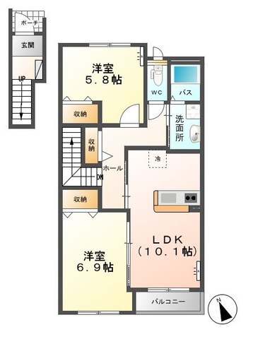 プラシードの間取り