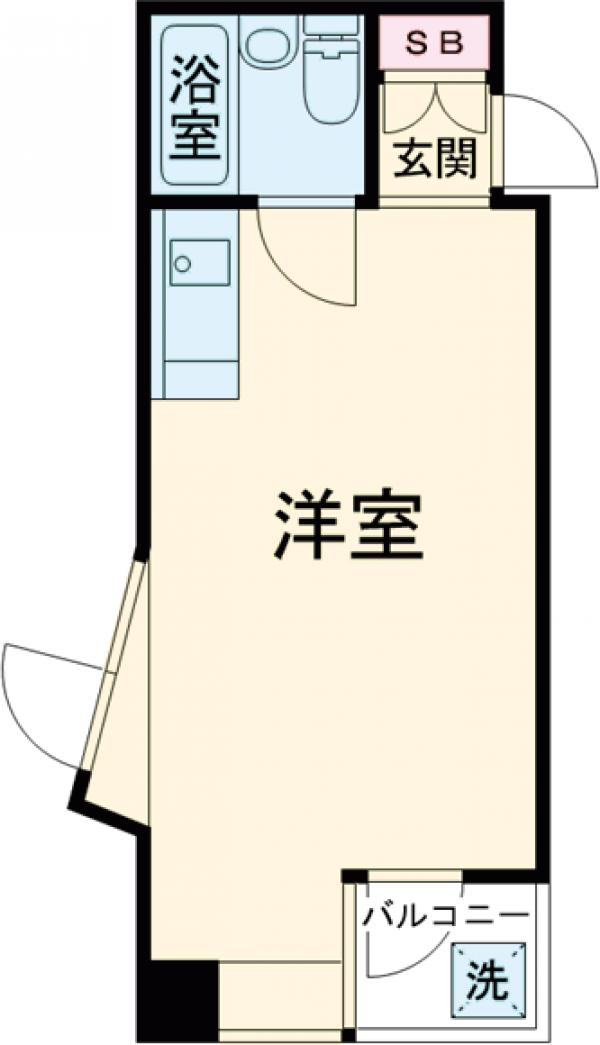 国立ヒルズ・301号室の間取り