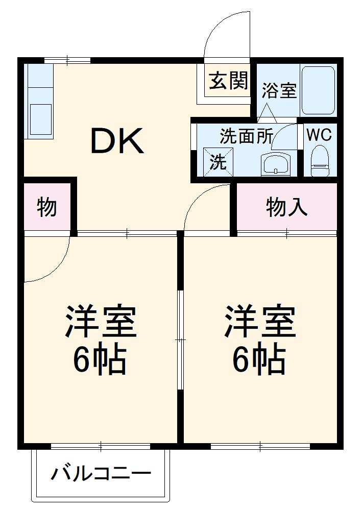 サントピアBの間取り