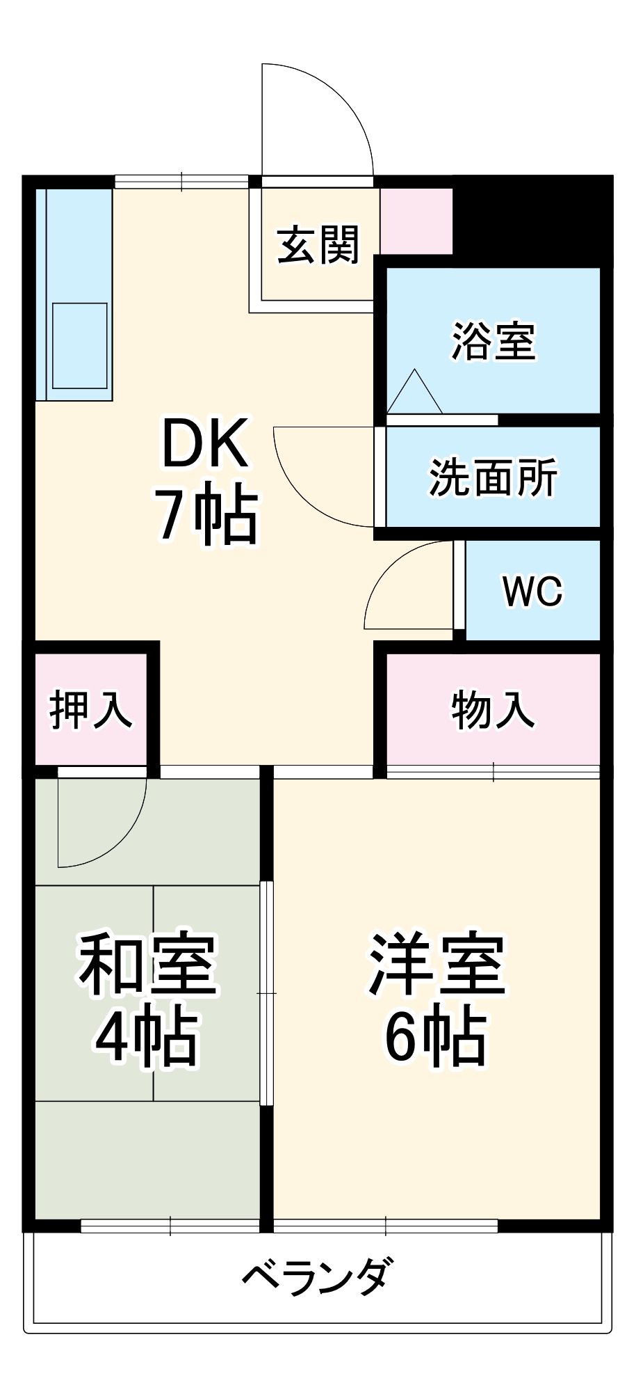 矢田ビルの間取り