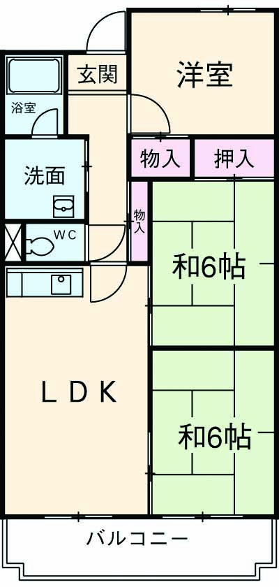 ヴェルテ岸和田の間取り