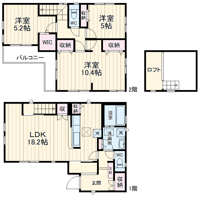 Ｋｏｌｅｔ松伏町・-号室の間取り
