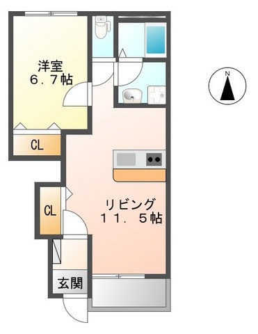 MS レーヴ Ⅰの間取り