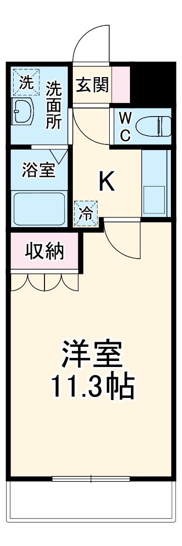 ミネルバ A棟の間取り