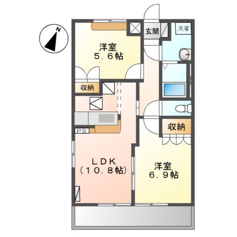 ミネルバ B棟の間取り