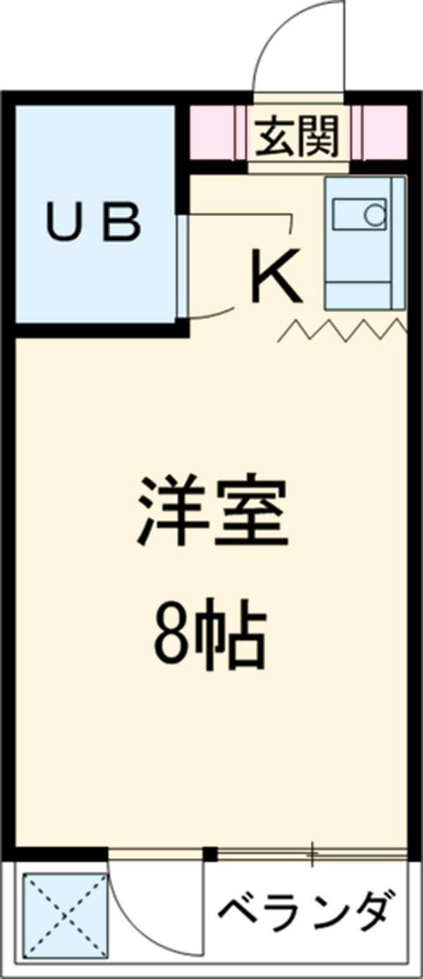 コーポベルＡ棟・121号室の間取り