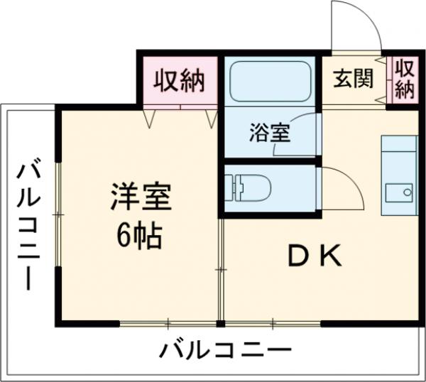 都部ハイツの間取り