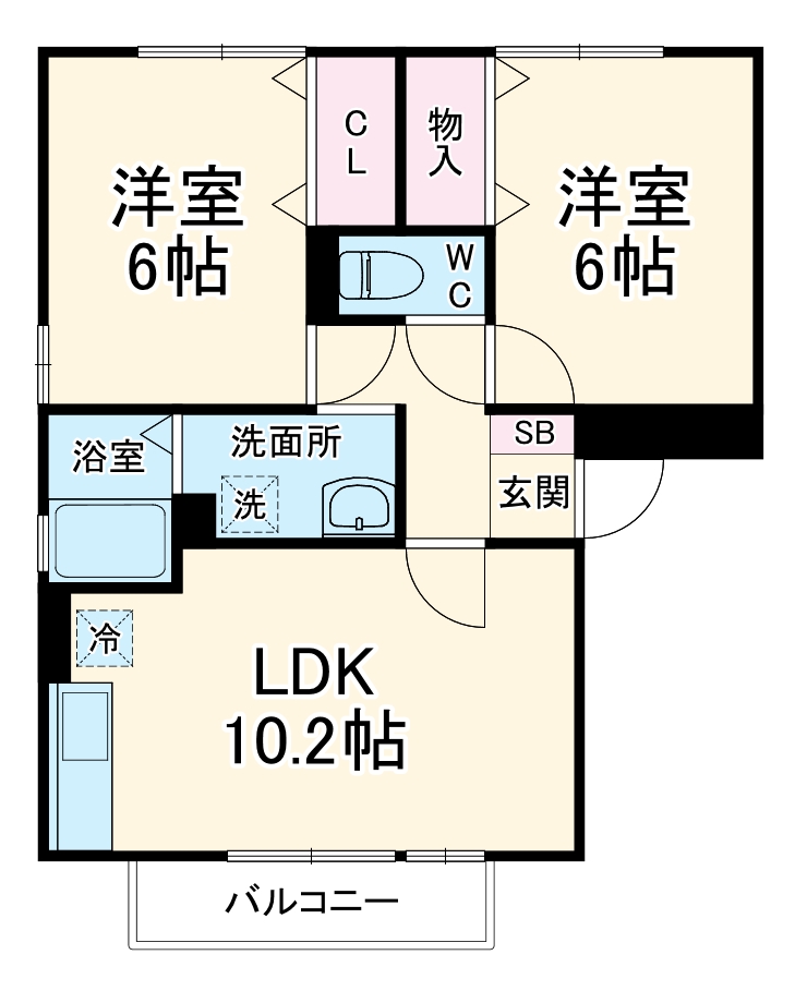 ハイライズ 壱番館の間取り