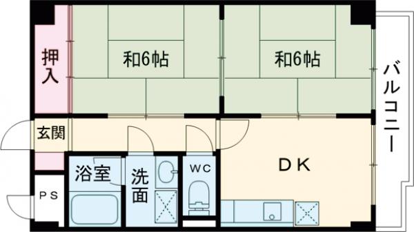 コモド長岡京の間取り