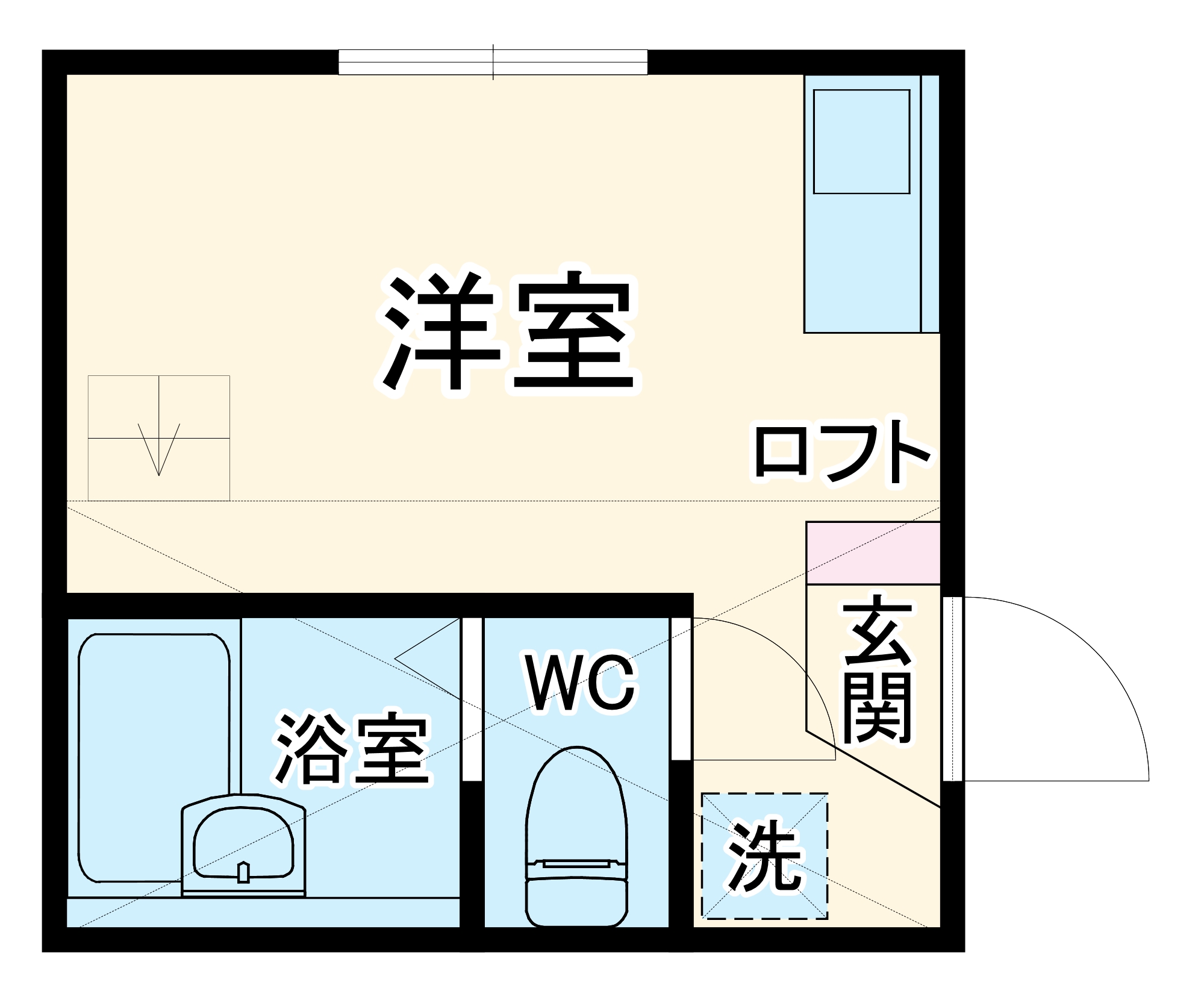 ユナイト市沢エランクールの間取り
