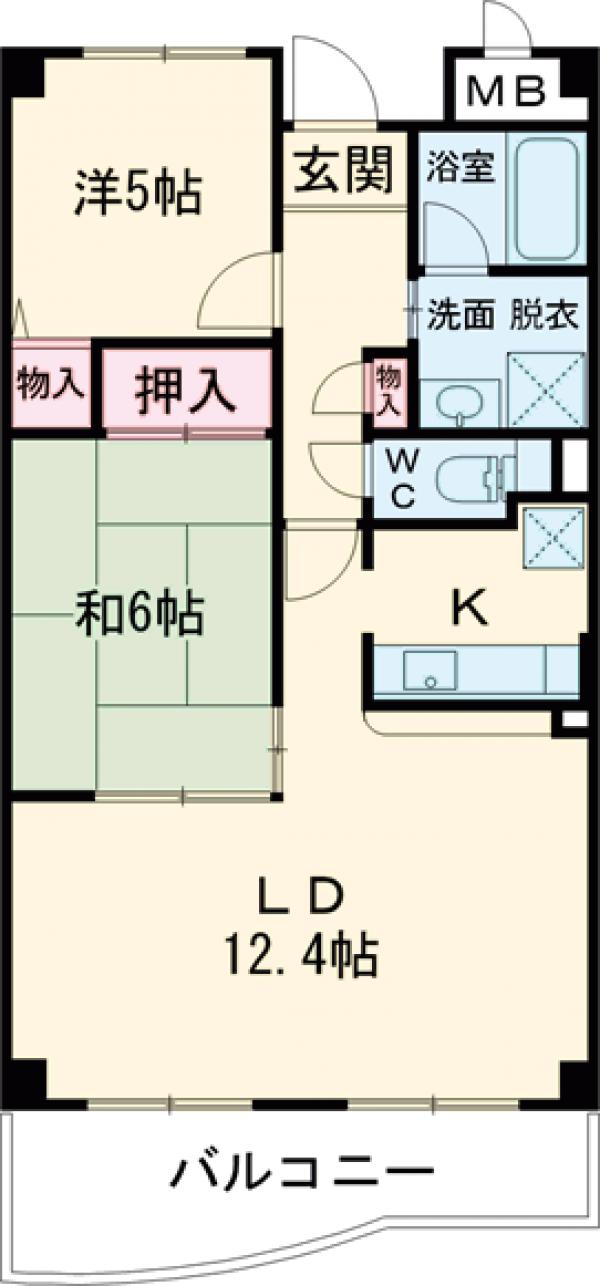 ゼアス真砂の間取り