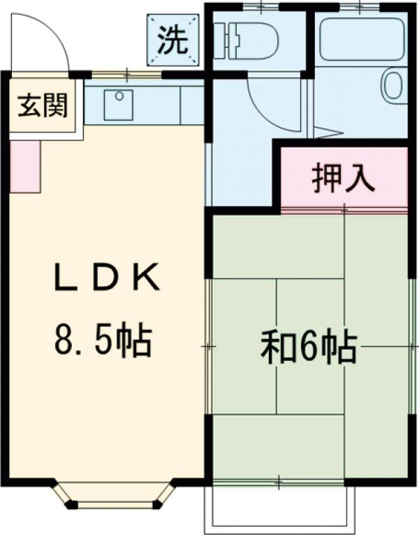 グリーンハイツの間取り