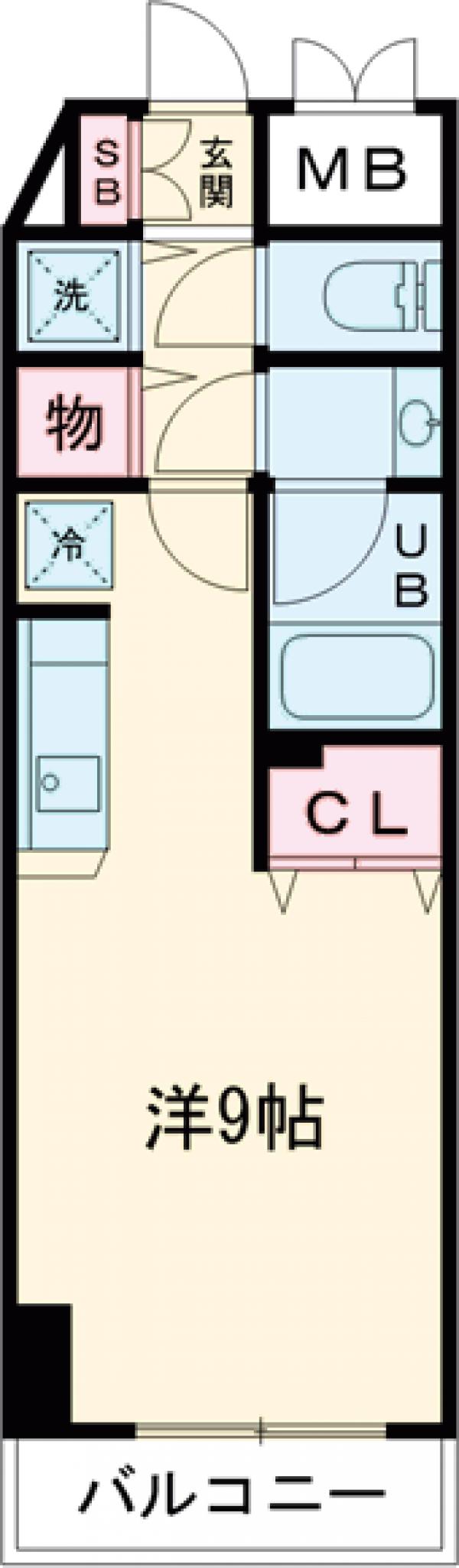 中葛西の完工年月(2005年2月)築の賃貸マンションの間取り