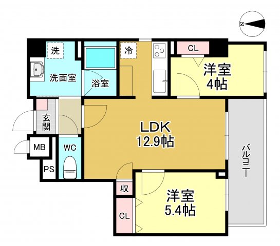 エタニティ江坂の間取り