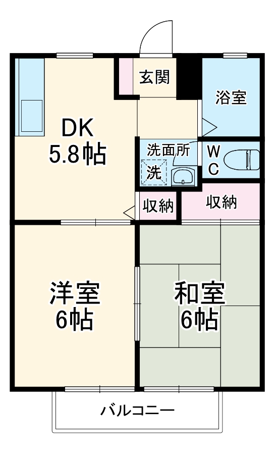 サンシティ西尾口の間取り