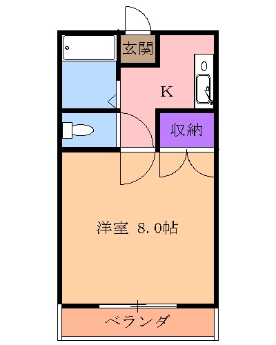 サンハイツカイガ北の間取り