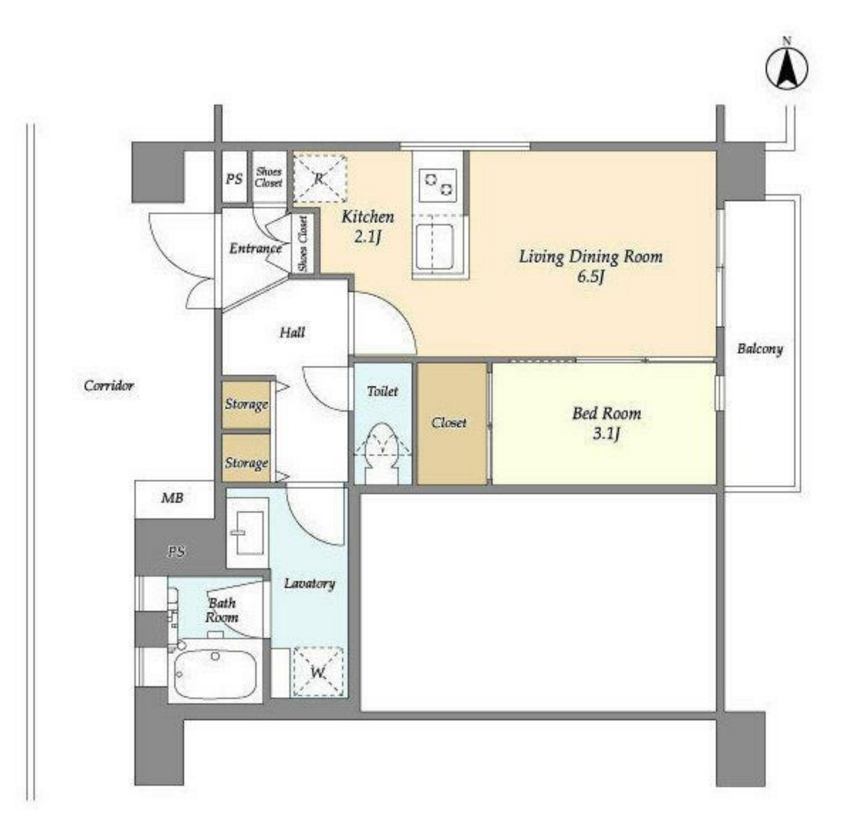 HF大森町レジデンスの間取り