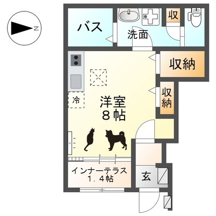 ウエストウイングⅣの間取り