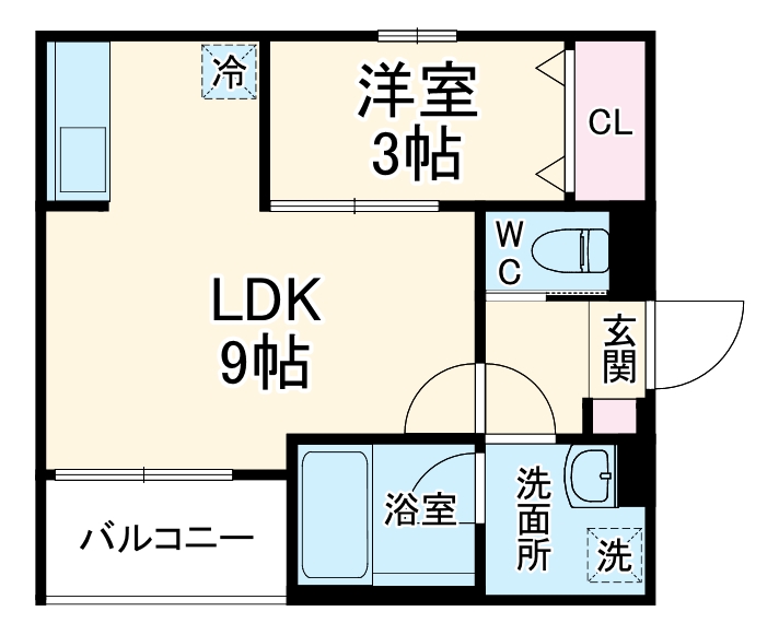 フェニーチェ九条の間取り