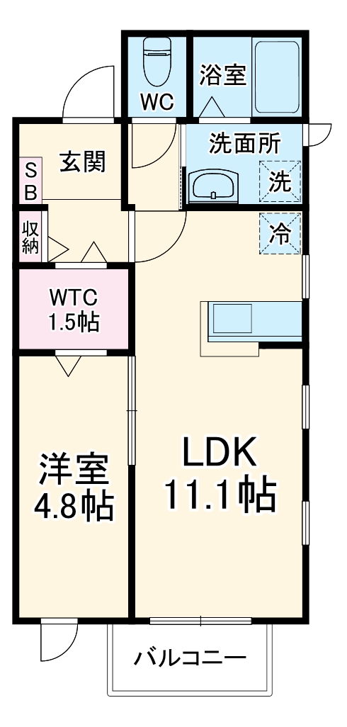 エール アンジュの間取り