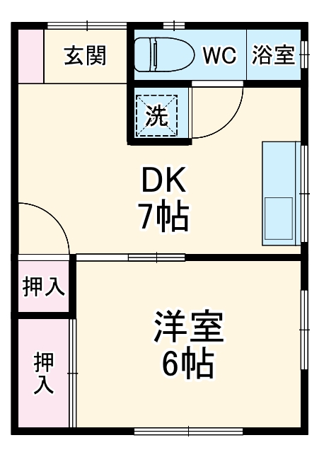 コーポ榎土の間取り
