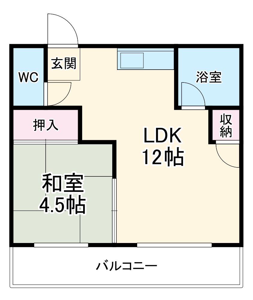 コーポ加藤・206号室の間取り