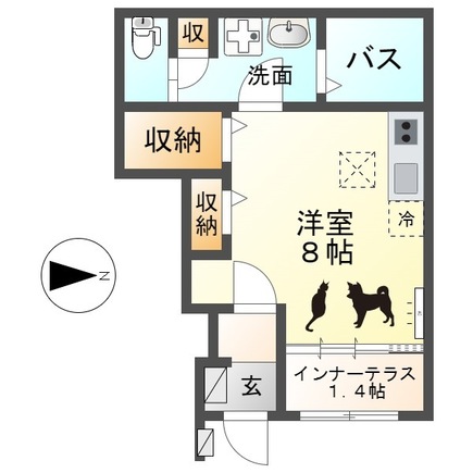ウエストウイングⅣの間取り