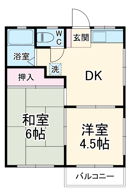 和光ハイツの間取り