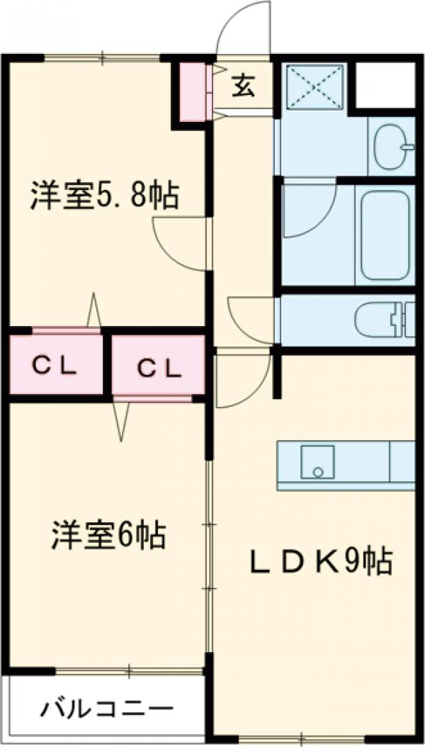 アンヴィラージュⅠの間取り
