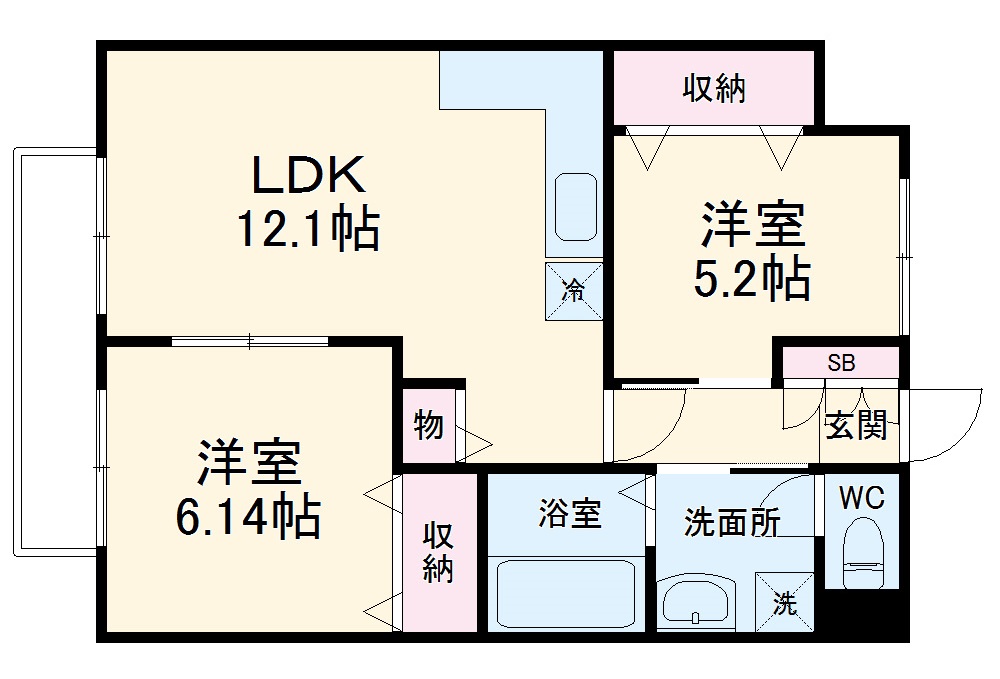 Villa Ocean Courtの間取り