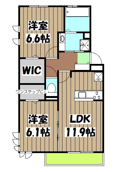 アメニティー・ウエストの間取り
