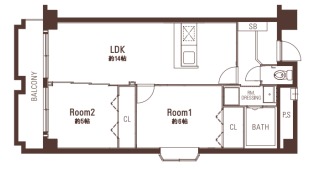 ガーデンハイツ江戸堀の間取り
