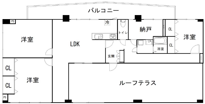 白樺フラッツの間取り