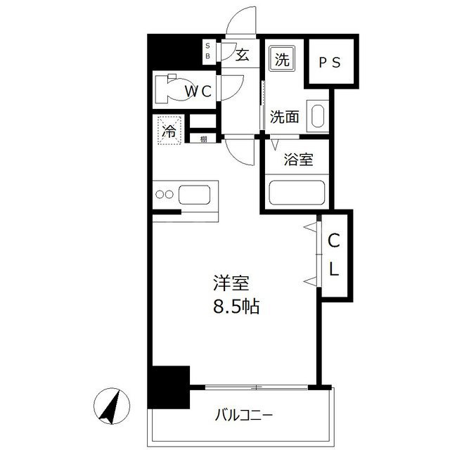 ラグゼ江戸堀の間取り