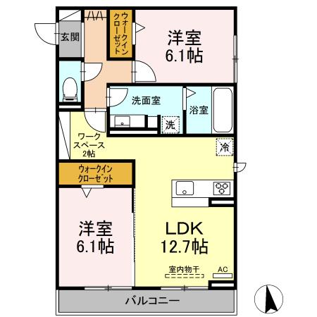 クレセントⅦの間取り