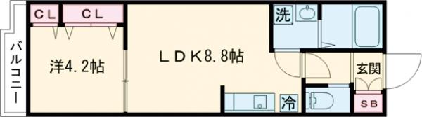 フルール駒込の間取り