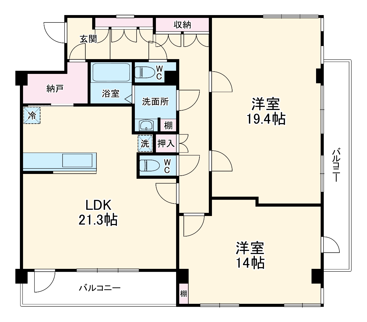 西川口協和ビルの間取り