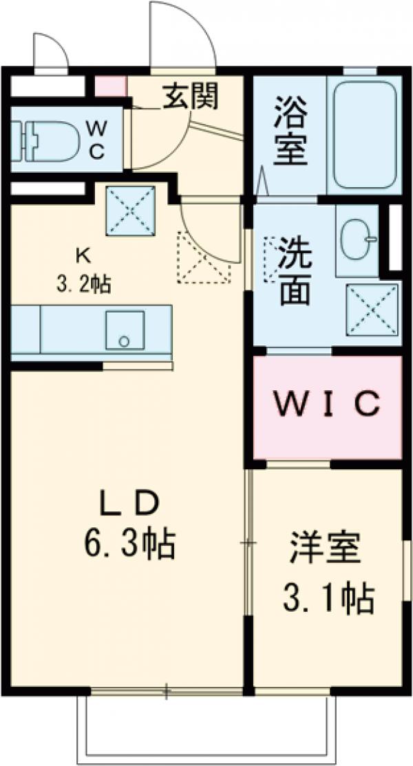 K&Mテクノ Fの間取り