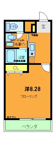 アンプルールクラージュルヴニールの間取り