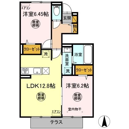 メゾン・ソレイユⅡの間取り