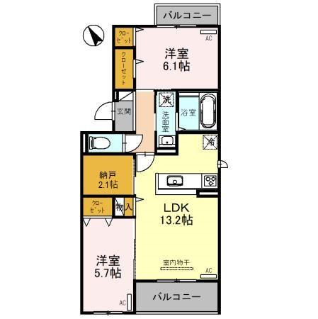 ベルフィールド西京極 西棟の間取り